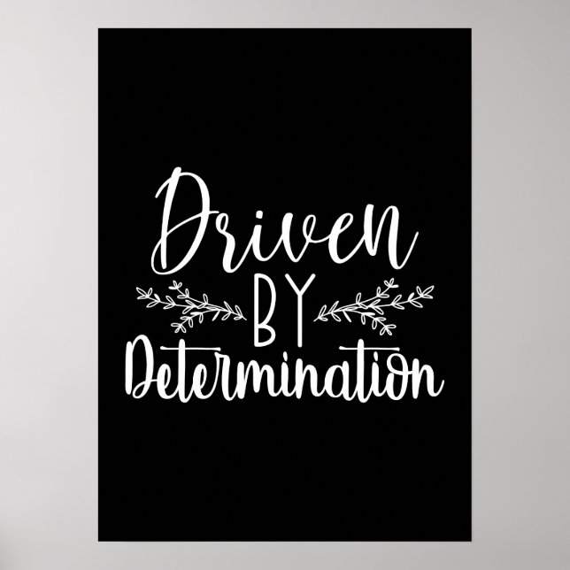 Poster Motivé par la détermination - Hustle, gym, succès (Devant)