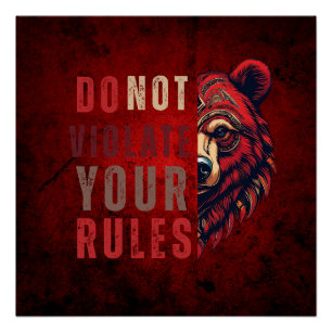 Poster Motiver   Forex mentalité   Ours