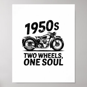 Poster Moto à deux roues, à une âme