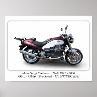 Poster Moto Guzzi Centauro Classic Moto - Taille A3