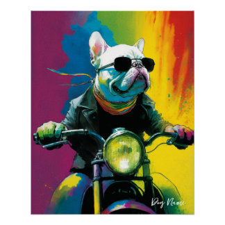 Poster Moto, Moto - Anime French Bulldog 003