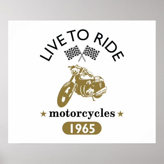 Poster Moto vintage (Devant)
