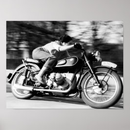 Poster Moto vintage BMW R68 - 1954 Imprimer