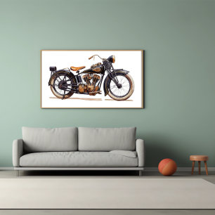 Poster Moto Vintage classique