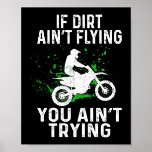 Poster Motocross À Vélo Irrégulier Si Vous N'Êtes Pas