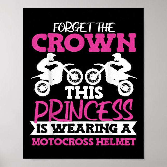 Poster Motocross Dirt Bike Girl (Devant)