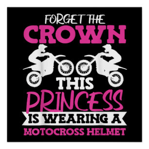 Poster Motocross Dirt Bike Girl