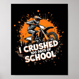 Poster Motocross Dirt Vélo Enfants Jeunesse J'Ai Écrasé 1