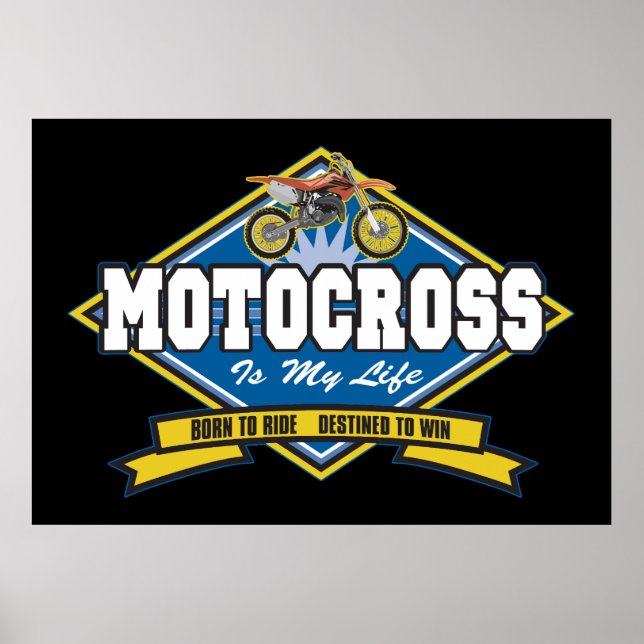 Poster Motocross est ma vie (Devant)