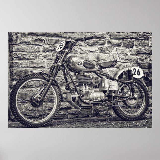 Poster Motocross Europe vintage (Devant)