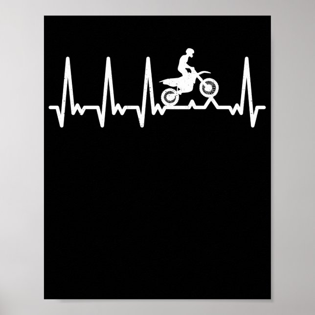 Poster Motocross Heartbeat (Devant)