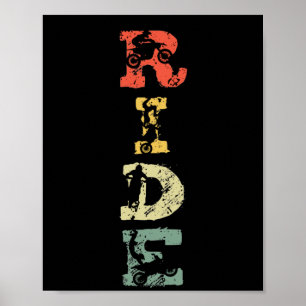 Poster Motocross Motorcycle Rider