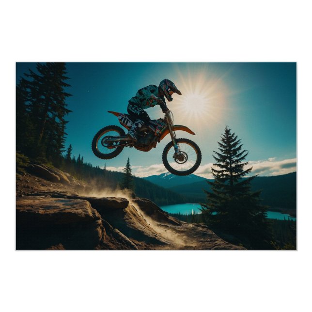 Poster Motocross Racer à Spirit Lake (Devant)