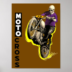 Poster Motocross vintage