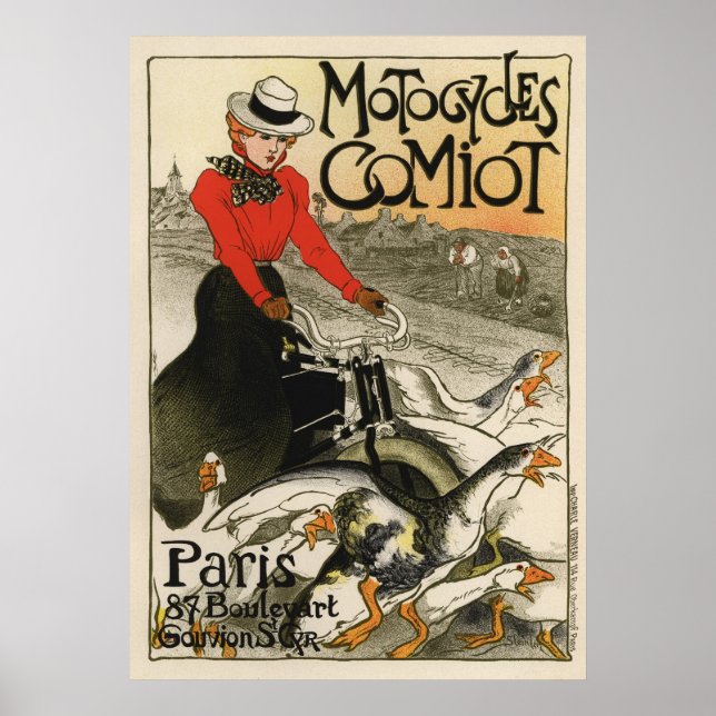 Poster Motocycles Comiot (Devant)