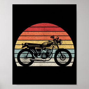 Poster Motocyclette Rétro Vintage