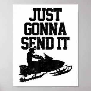 Poster Motoneige Vient De L'Envoyer Drôle Motoneige Gif