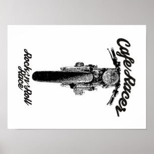 Poster Motorcycle café racer