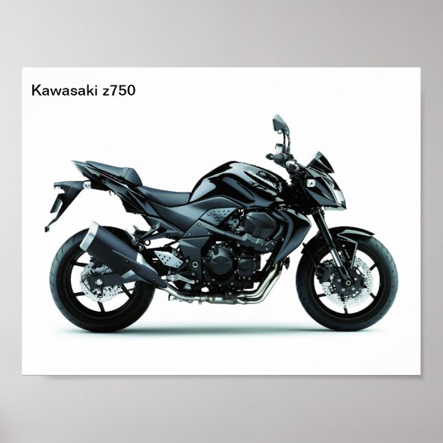 Poster motos kawasaki z750 (Devant)