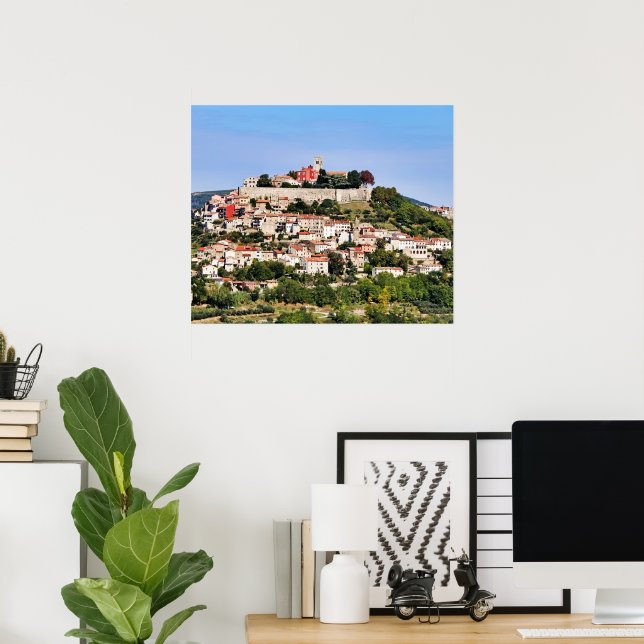 Poster Motovun Croatia (Bureau à domicile)