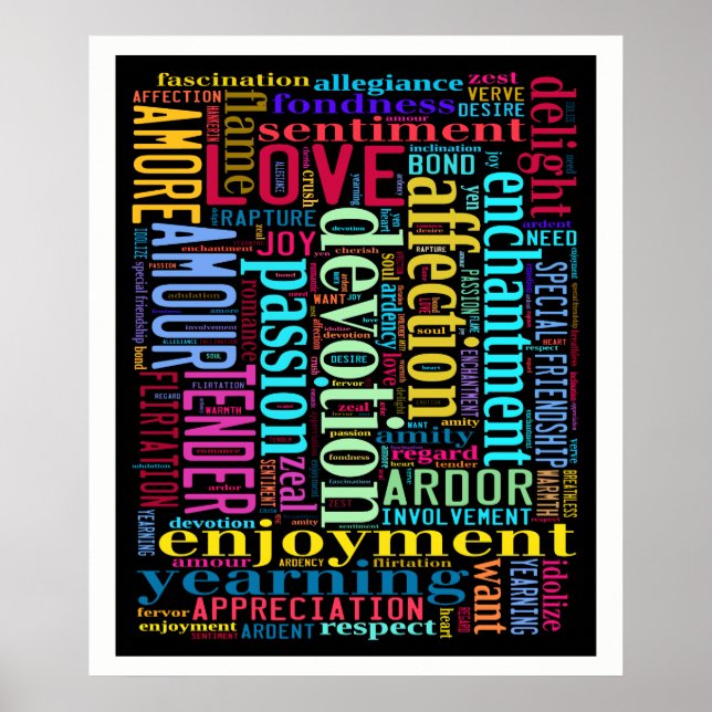 Poster Mots d'amour #3 (Devant)