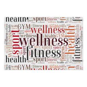 Poster Mots de fitness