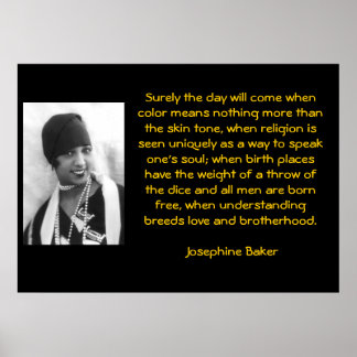 Poster mots de sagesse : Joséphine Bakers