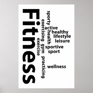 Poster Mots fitness