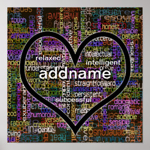 Poster Mots positifs au sujet de vous ! ! !