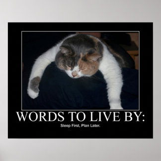 Poster Mots pour vivre par