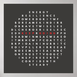 Poster Mots Qui Me Conservent - Word Quest Circle