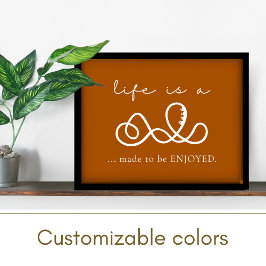 Poster Mots Sages Inspirationnels Rouille Orange Positif