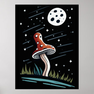 Poster Mou par clair de lune