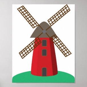 Poster Moulin à vent