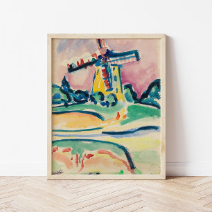 Poster Moulin à vent Ernst Ludwig Kirchner