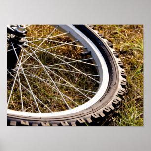 Poster Mountain Bike Tire Closeup