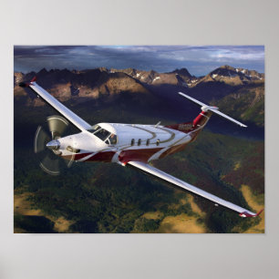 Poster Mountain Flying PC-12