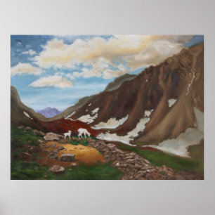 Poster Mountain Pass dans le Grand Nord