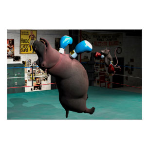 Poster Mouse Beats Hippo KO