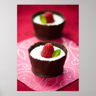 Poster Mousse de chocolat blanc
