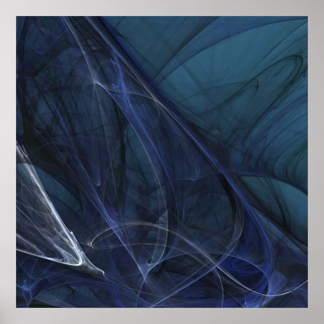 Poster Mousson bleue (Devant)