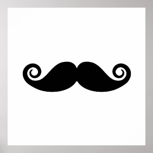 Poster Moustache curée (Devant)