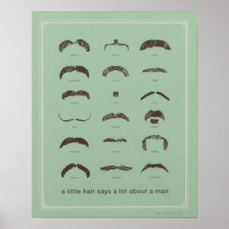 Poster Moustaches célèbres