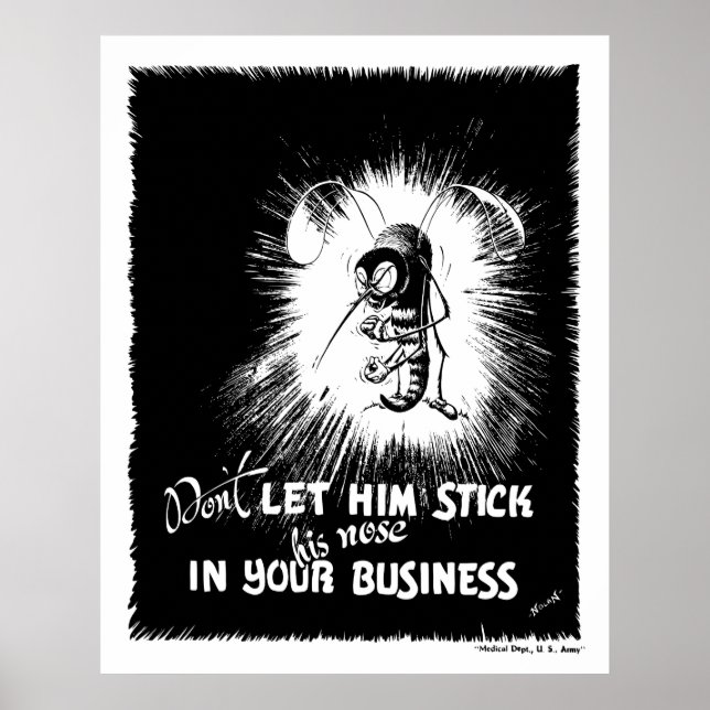 Poster Moustique du paludisme (Devant)