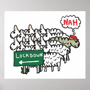 Poster Mouton antiblocage