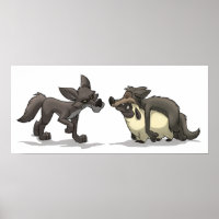 Poster "Moutons dans les vêtements du loup"