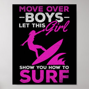 Poster Mouvement de surfeur Les garçons laissez cette fil