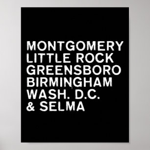 Poster Mouvement des droits civiques Histoire noire inspi