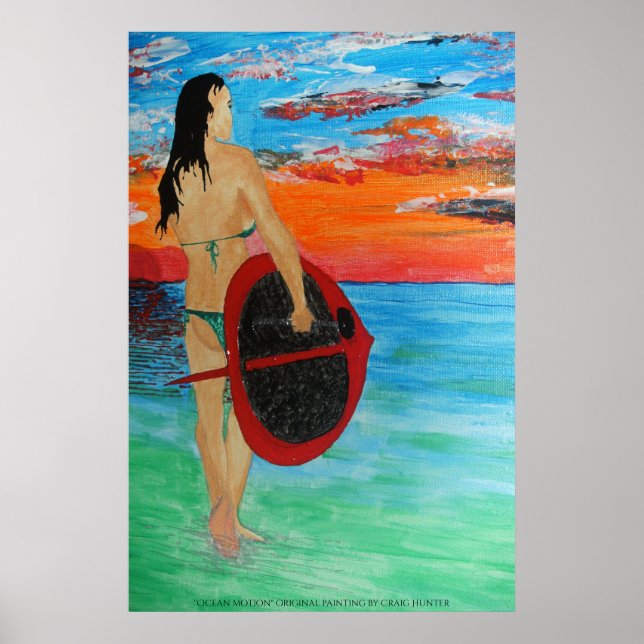 Poster Mouvement océanique (Devant)
