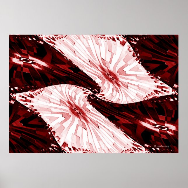 Poster Mouvement - Rouge sur rouge (Devant)